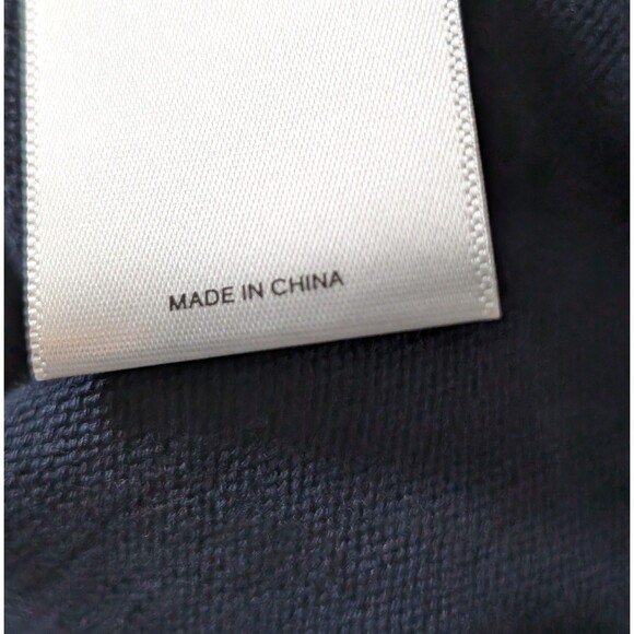 Express Size S Full Zip Cardigan Sweater Blue Striped Polo Collar Mod Retro EUC - Picture 7 of 11